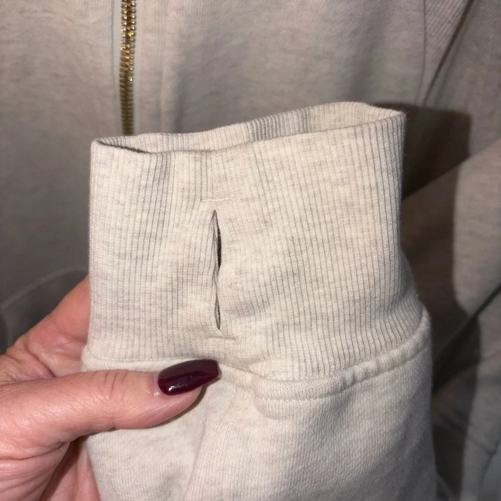 lululemon athletica XL-XXL Bone and Gold funnel neck LONG - Picture 9 of 13